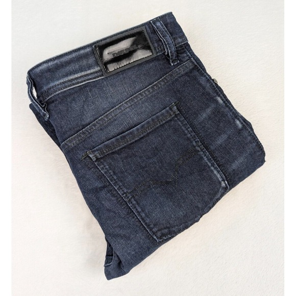 Diesel Sleenker Slim Skinny Jeans Mens 34/32 Dark Wash 0842Q_ Stretch - Picture 1 of 9